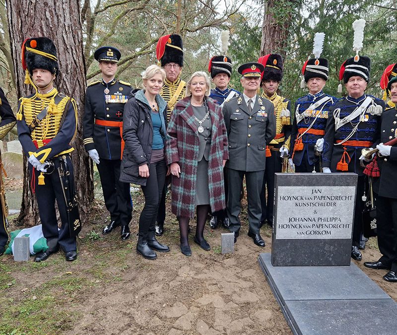 Onthulling grafmonument door burgemeester